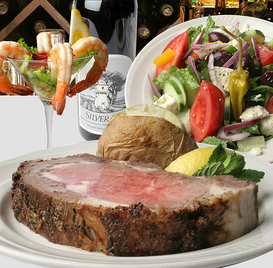 black angus steak and potato